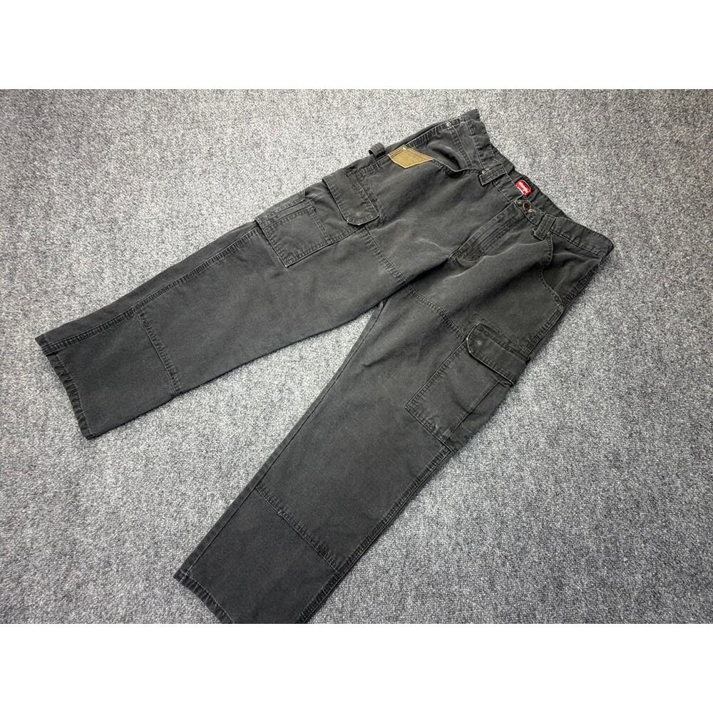 Wrangler Workwear Cargo Pants Black Ripstop 32x30
